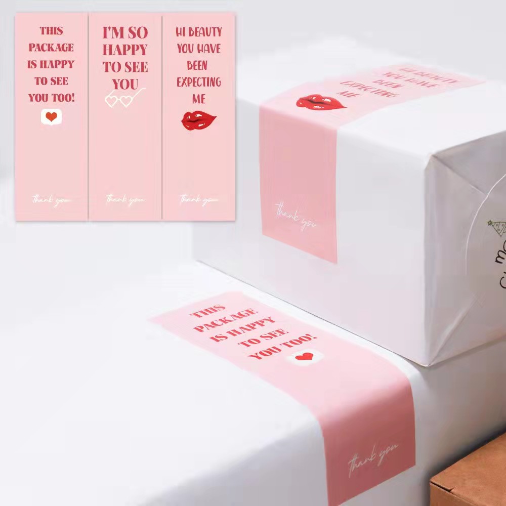 Packaging box +stickers